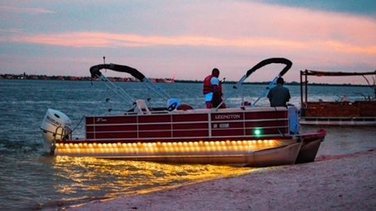 24' Lexington "Eckle" Pontoon Charter in Tampa, FL