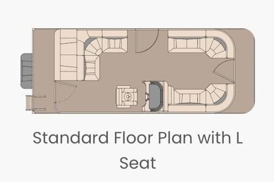 Lewis Smith Lake: 2022 Landau Tritoon (Pontoon) for 11 people