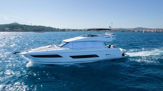 Sail the Bahamas in Style: 68' Prestige Yacht Charter for 12 Guests