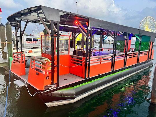 Daytime Club Experience on the Water— Party Boat with Water Toys & Pole Dancing 