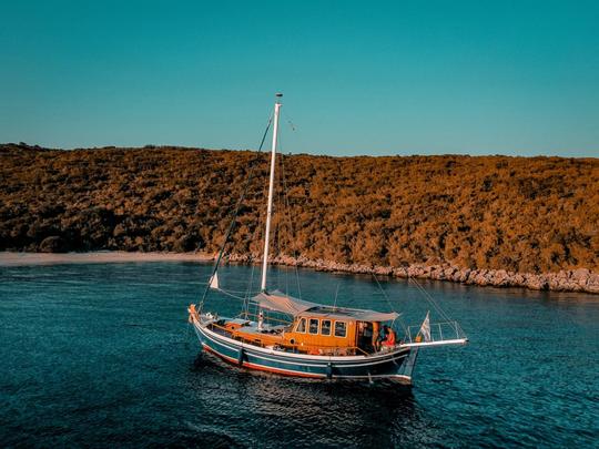 43' Gulet Sailing Private Cruising on a traditional trawler