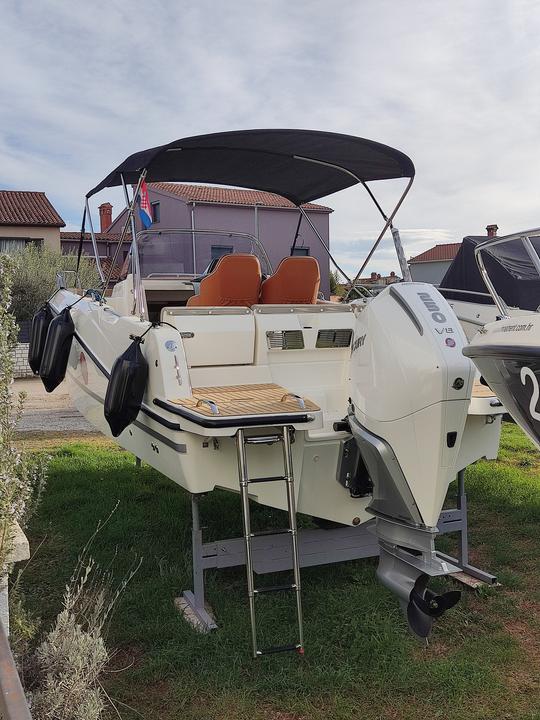 Terrasse Quicksilver Active 755 avec Mercury 250 V8, année 2024.