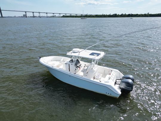 Explore the Lowcountry in Style with Our 28ft Edgewater Luxury Boat!