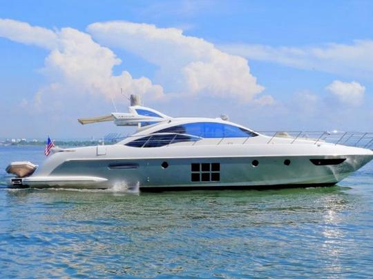 APROVEITE CARTAGENA em um iate de luxo AZIMUT de 62 pés!