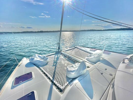 41' Beautiful sailing catamaran, perfect for lounging, swimming, and sailing