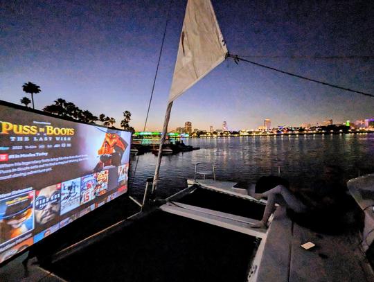 NOITE DE CINEMA A BORDO