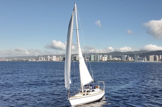 100$ de rabais sur les soldes d'hiver ! Location privée de luxe à Honolulu sur un sloop japonais de 41 pieds